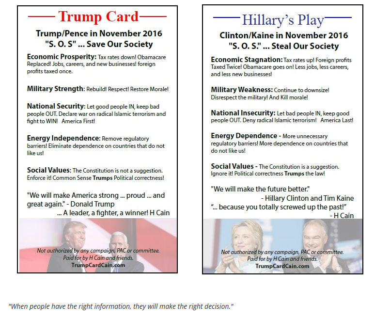 HermanCainTrumpCard